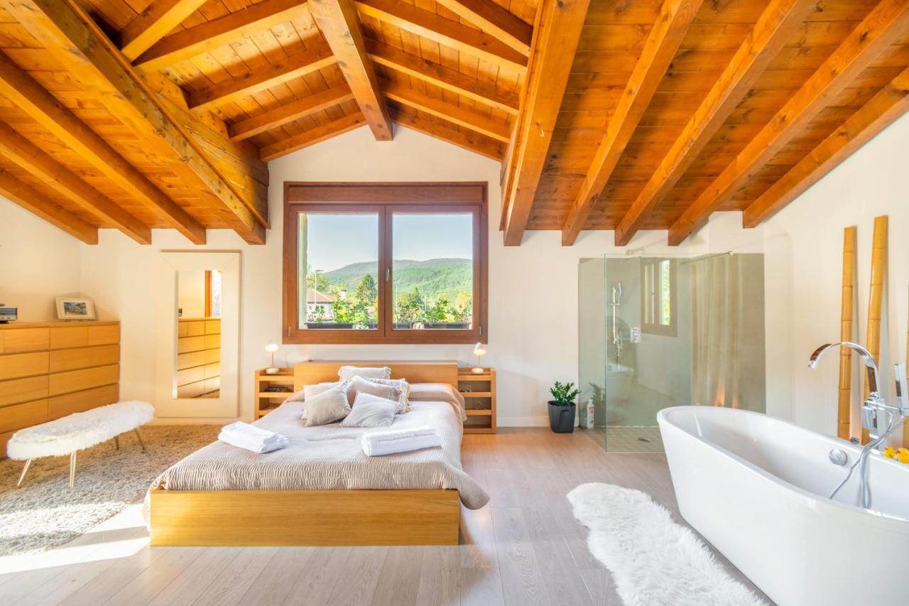 Casa Patxi, Espectacular Casa Rural Proxima A Pamplona Ларрасоанья Экстерьер фото